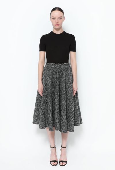 Comme des Garçons Flared Wool Knit Skirt - 1