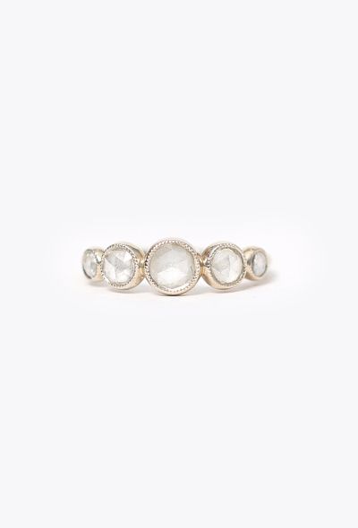 Vintage Fine Jewelry Fred Leighton 18K White Gold & Rose-Cut Diamond Ring - 1