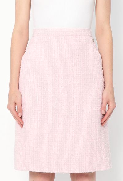 Chanel 2020 Frayed Tweed Skirt - 2