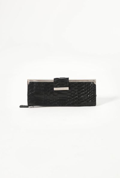 Miu Miu Black Python Long Wallet - 1