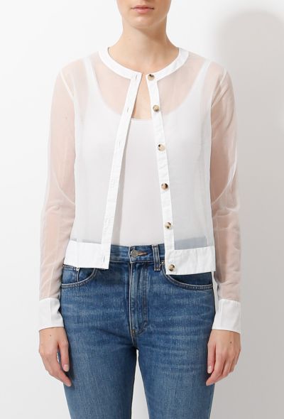 Céline Transparent Chiffon Cardigan - 1