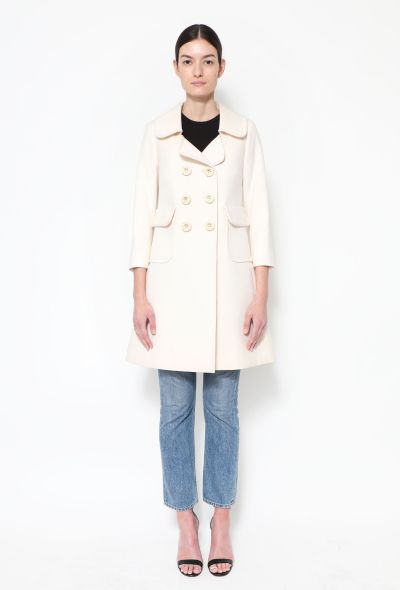 Chloé 2017 Ivory Wool Peacoat - 2