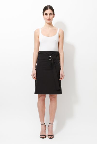 Céline Buckled Minimal Skirt - 1