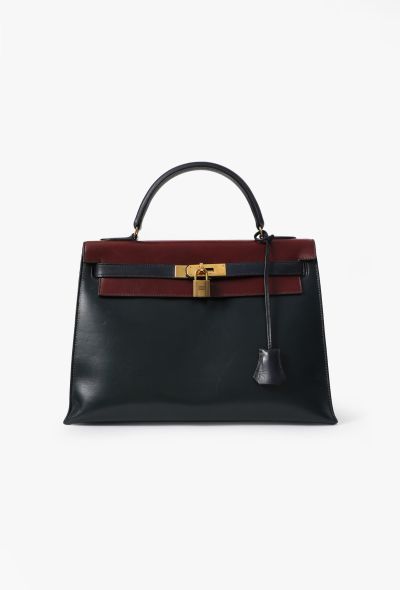 Hermès Vintage Tricolor Box Kelly Sellier 32 - 1