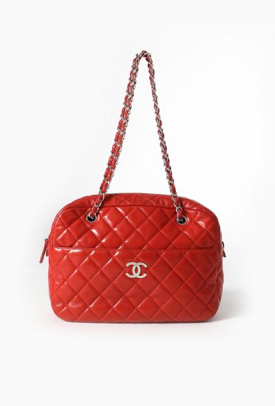 Chanel Red Jumbo Camera Bag - 1