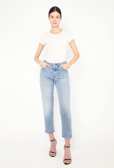 Levi's x Re/Done Cropped Mom Jeans - 1