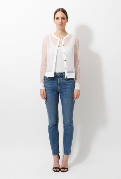 Céline Transparent Chiffon Cardigan - 2