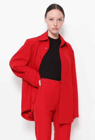 Balenciaga 2018 Scarlet Crêpe Ensemble - 2