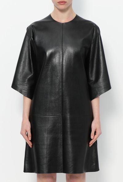 Céline Lambskin A-Line Dress - 2