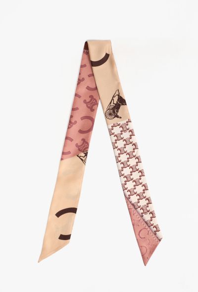 Céline Triomphe Printed Twill Scarf, 2025 - 1