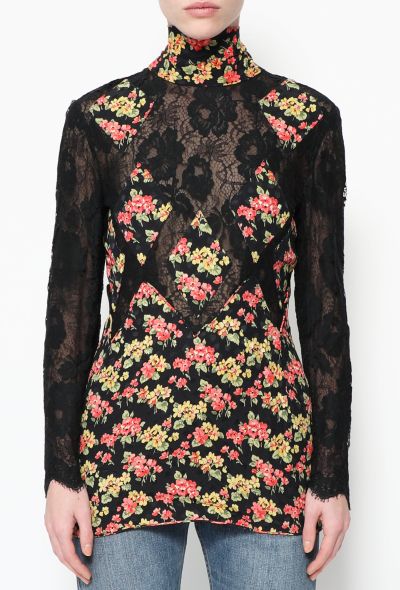 Valentino Vintage Floral Lace Top - 1