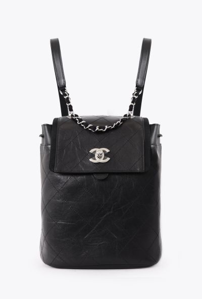 Chanel Black Classic Quilted Backpack - 1