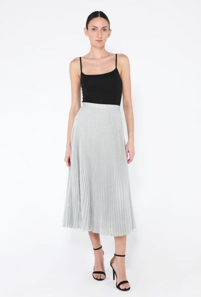 Prada 2021 Pleated Lamé Skirt - 1