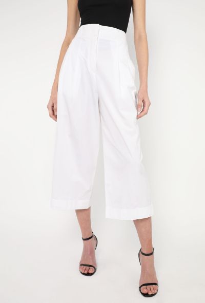 Céline Pleated Cotton Culottes - 2