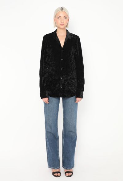 Dries Van Noten 2020 Crushed Velvet Shirt - 2