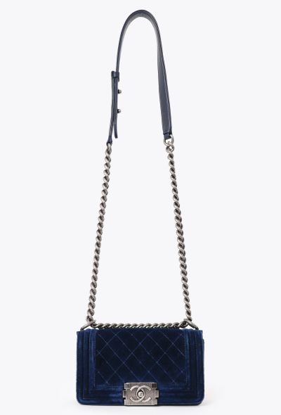 Chanel F/W 2012 Velvet Mini Boy Bag - 1