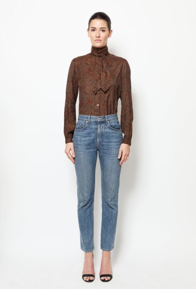 Pierre Cardin Paisley Lavallière Blouse - 2