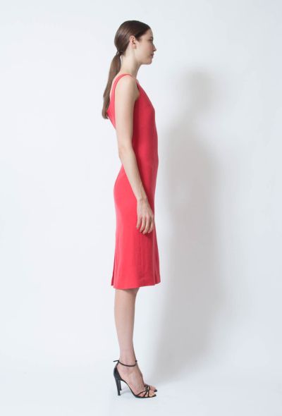 Coral Wool Dress - 2