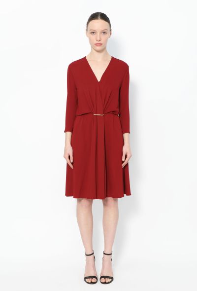 Lanvin 2010 Ruched Wrap Dress - 1