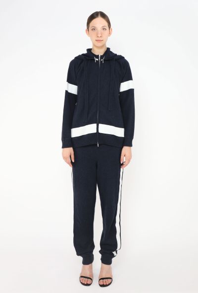 Chanel Bicolor Hooded Cashmere Tracksuit - 1