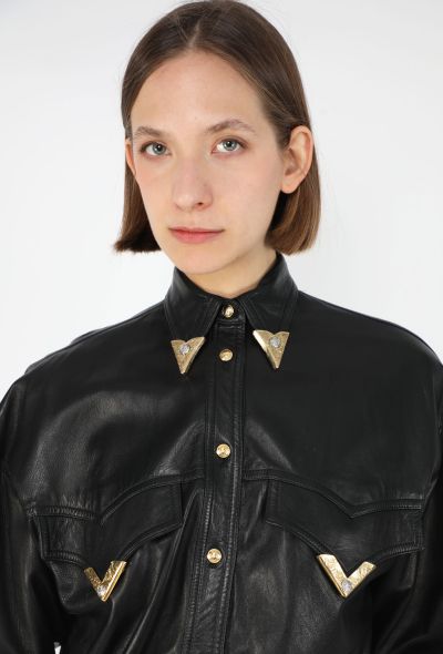 Gianni Versace Western Leather Overshirt, F/W 1992 - 1