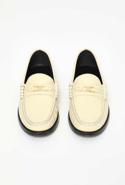 Céline Lizard Embossed Triomphe Loafers - 2