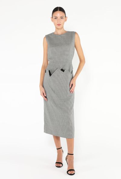 Comme des Garçons 2019 Houndstooth Midi Dress - 2