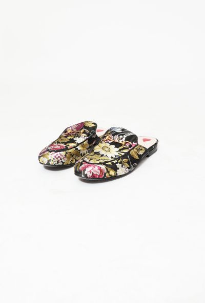 Gucci Floral Embroidered Horsebit Mules - 2