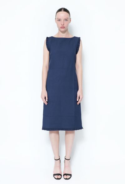 Gucci 2016 Crêpe Ruffled Trim Dress - 1
