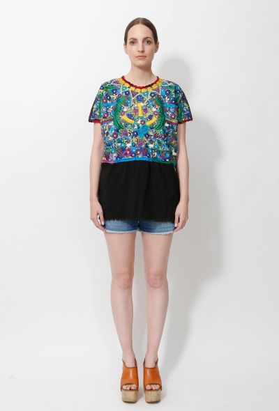World Treasures 70s Hand Embroidered Mexican Top - 2