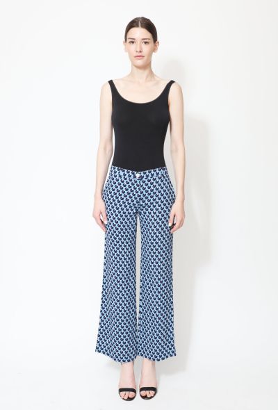 Miu Miu S/S 2017 Printed Crêpe Palazzo Trousers - 1