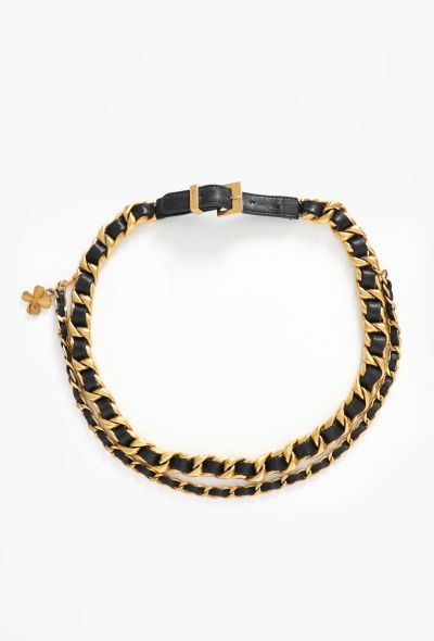 Chanel COLLECTOR 1993 Clover Chainlink Belt - 2