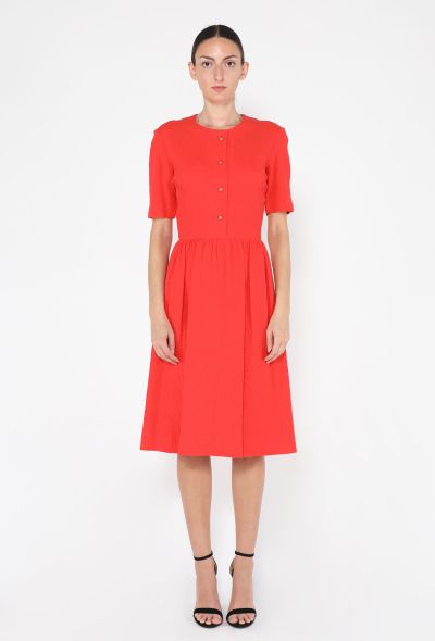 Chanel Pleated Cotton Day Dress, 1970s - 1
