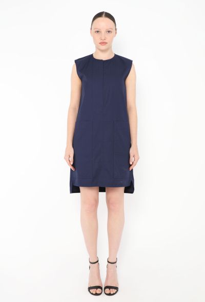 Céline Poplin Pocket Shift Dress - 1