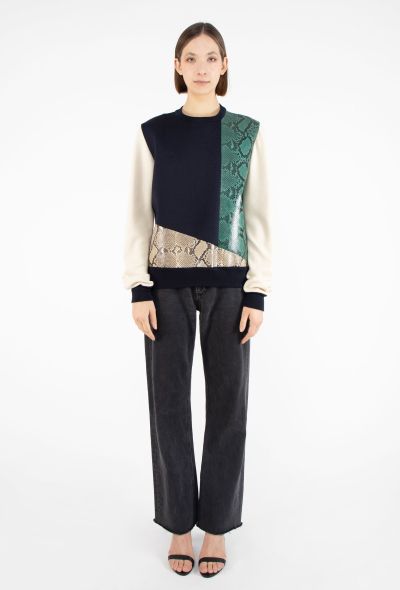 Céline 2012 Python Colorblock Jumper - 2