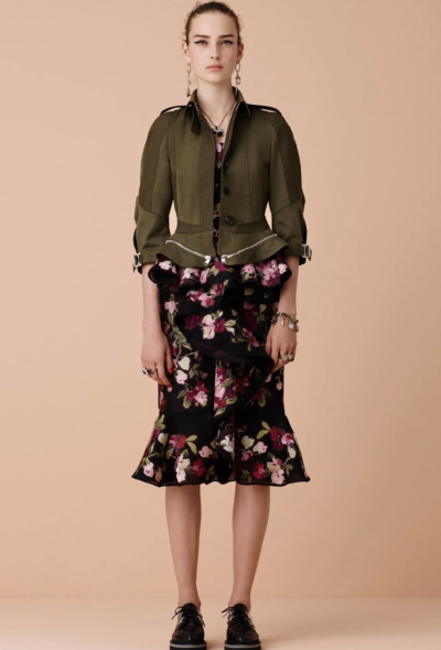 Alexander McQueen Peplum Zip Cargo Jacket, Resort 2016 - 2