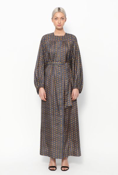 Exquisite Vintage Jean Muir '70s Floral Silk Dress - 1