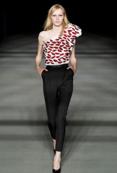 Saint Laurent Iconic S/S 2014 Sequin Lip Top - 2