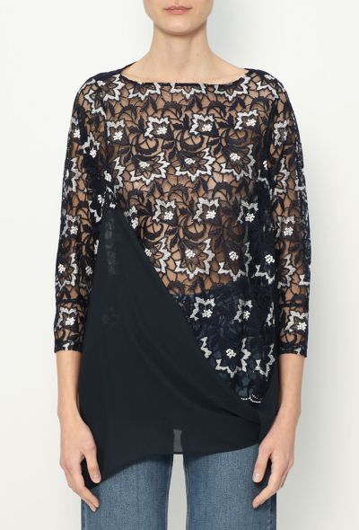 Junya Watanabe S/S 2012 Draped Lace Tunic - 1