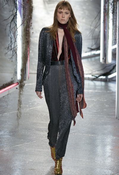 Rodarte S/S 2016 Velvet Paisley Top - 2