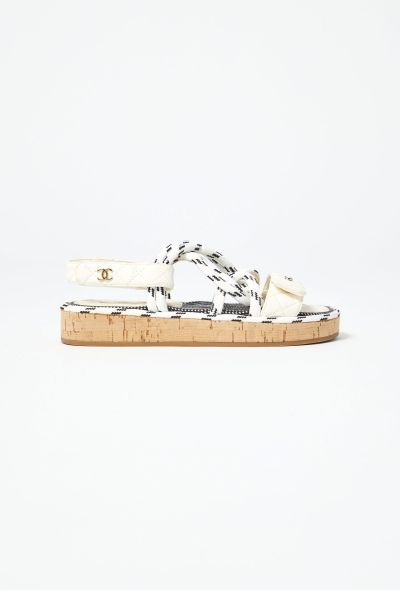 Chanel 2020 Leather Dad Sandals - 1