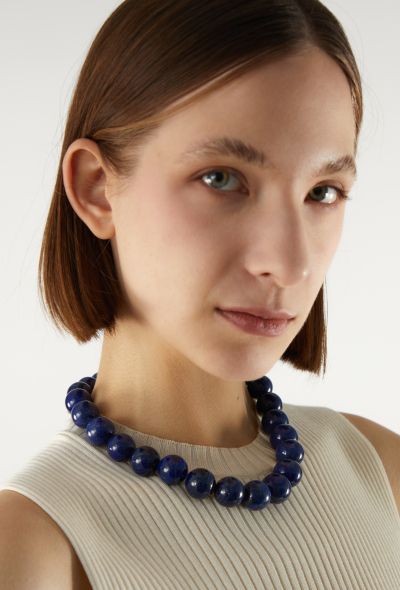 Vintage Fine Jewelry Lapis Lazuli Vienna Necklace - 2
