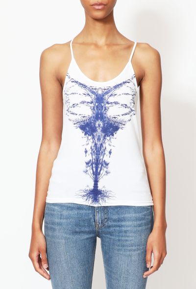 Balenciaga 2006 Graphic Cotton Halter Tank - 1