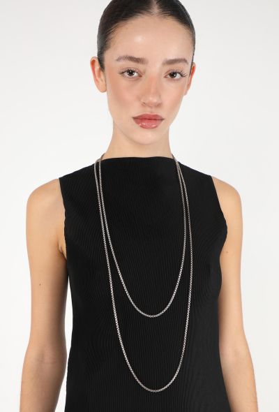 David Yurman Vintage Sterling Silver Box Chain Necklace - 2