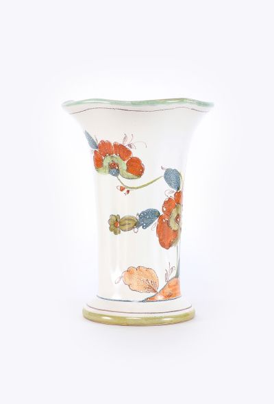 Dior '80s Larucci Hand-Painted Ceramic Vase - 2