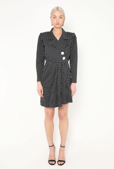 Saint Laurent S/S 1990 Polka Dot Dress - 1