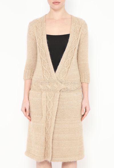 Rodarte Cable-Knit Wrap Dress - 2