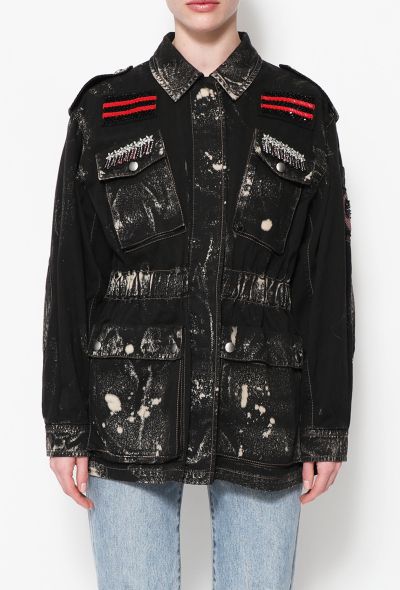 Miu Miu Washed Épaulette Denim Jacket - 2