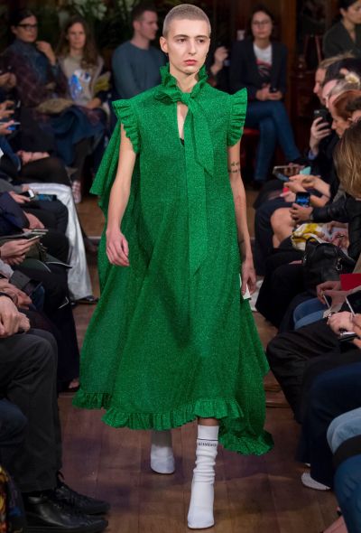 Vetements S/S 2016 Lamé Ruffled Dress - 2
