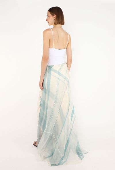 Calvin Klein Asymmetrical Layered Silk Skirt, 1990s - 2
